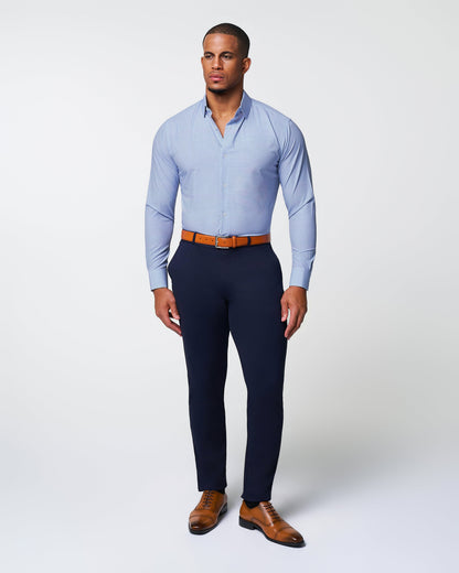 "The Keystone" Pink & Navy Windowpane | State & Liberty Dress Shirts