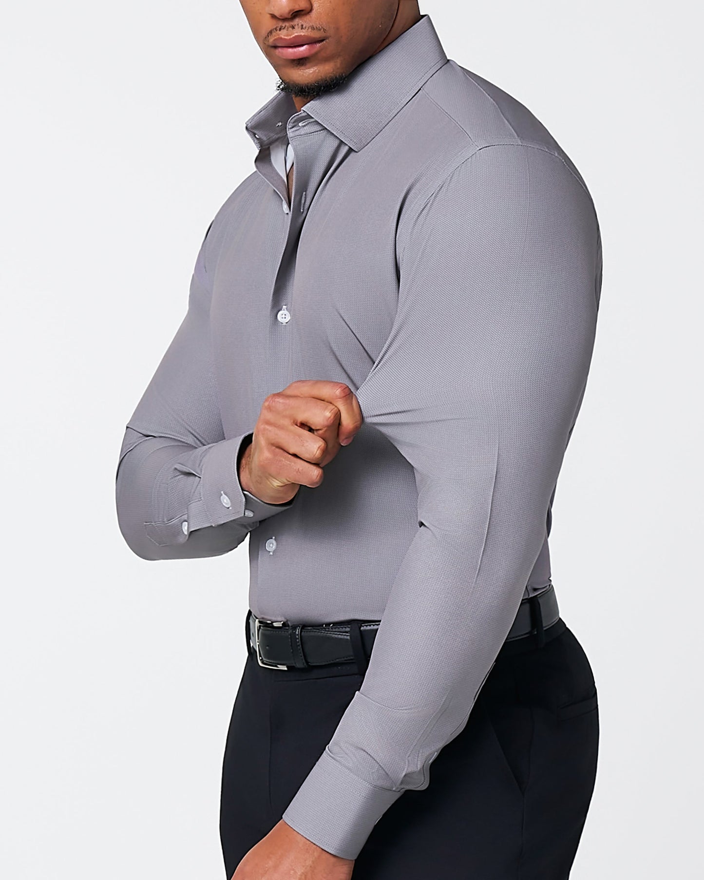 "The Mahoney" Dark Grey Weave | State & Liberty Dress Shirts