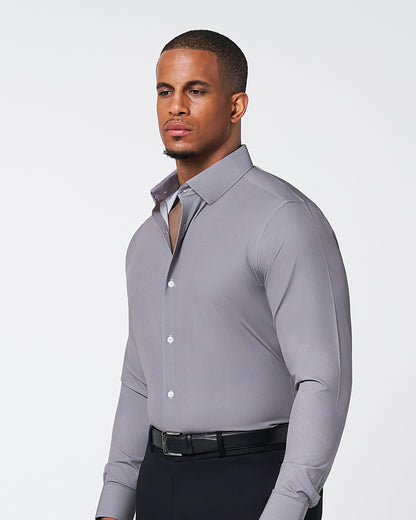 "The Mahoney" Dark Grey Weave | State & Liberty Dress Shirts