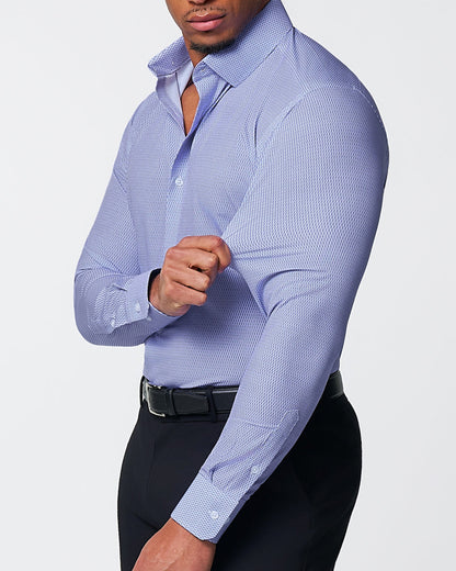 "The Phoenix" Purple Lattice Print | State & Liberty Dress Shirts