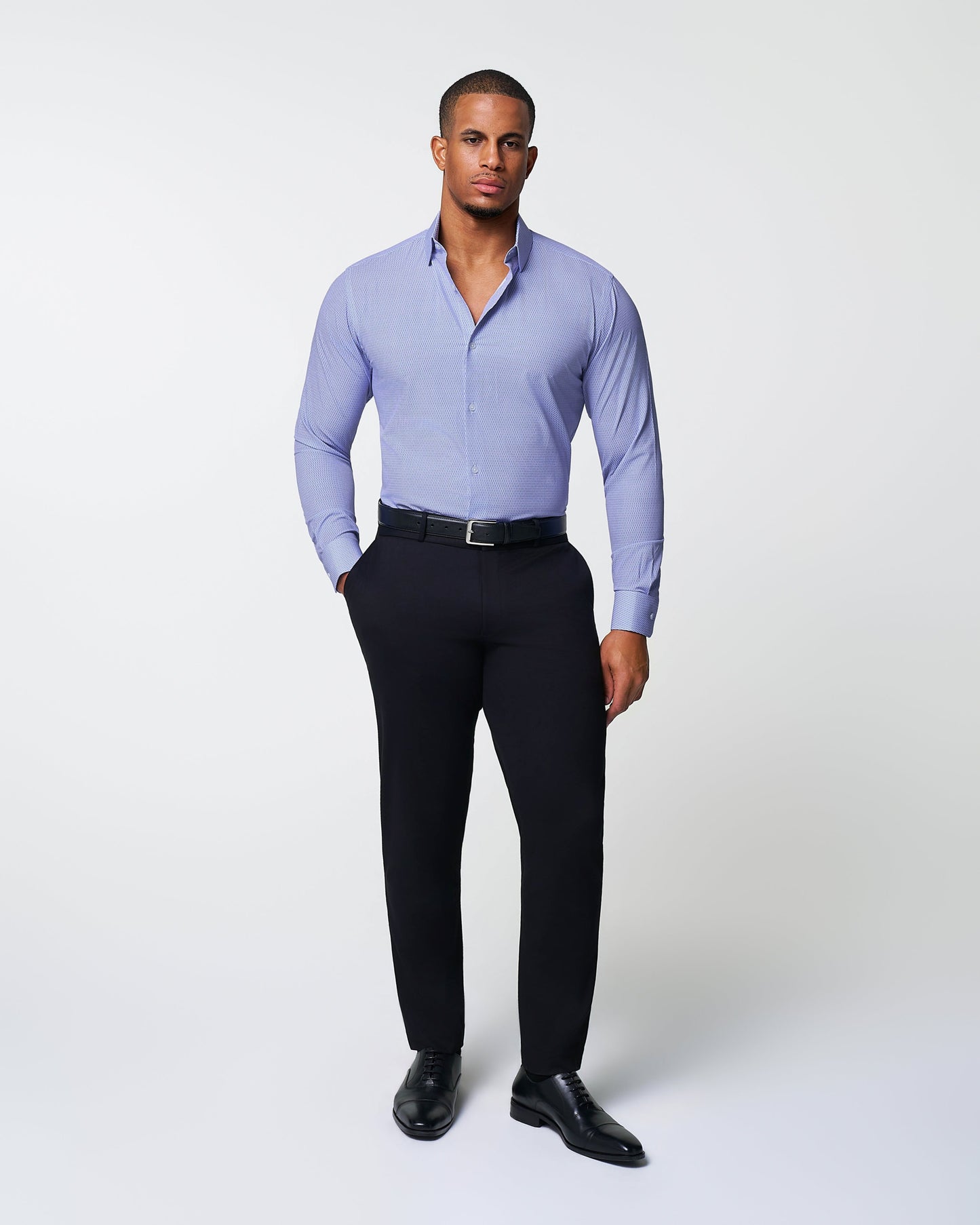"The Phoenix" Purple Lattice Print | State & Liberty Dress Shirts