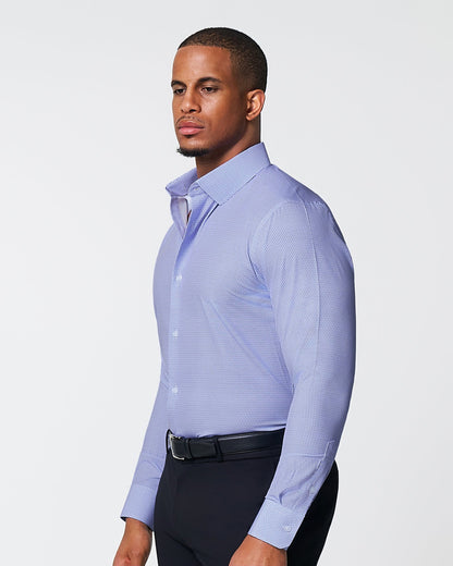 "The Phoenix" Purple Lattice Print | State & Liberty Dress Shirts
