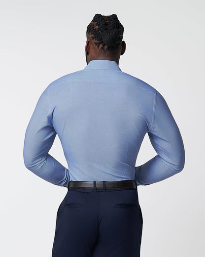 "The Rover" Blue Mini Windowpane | State & Liberty Dress Shirts