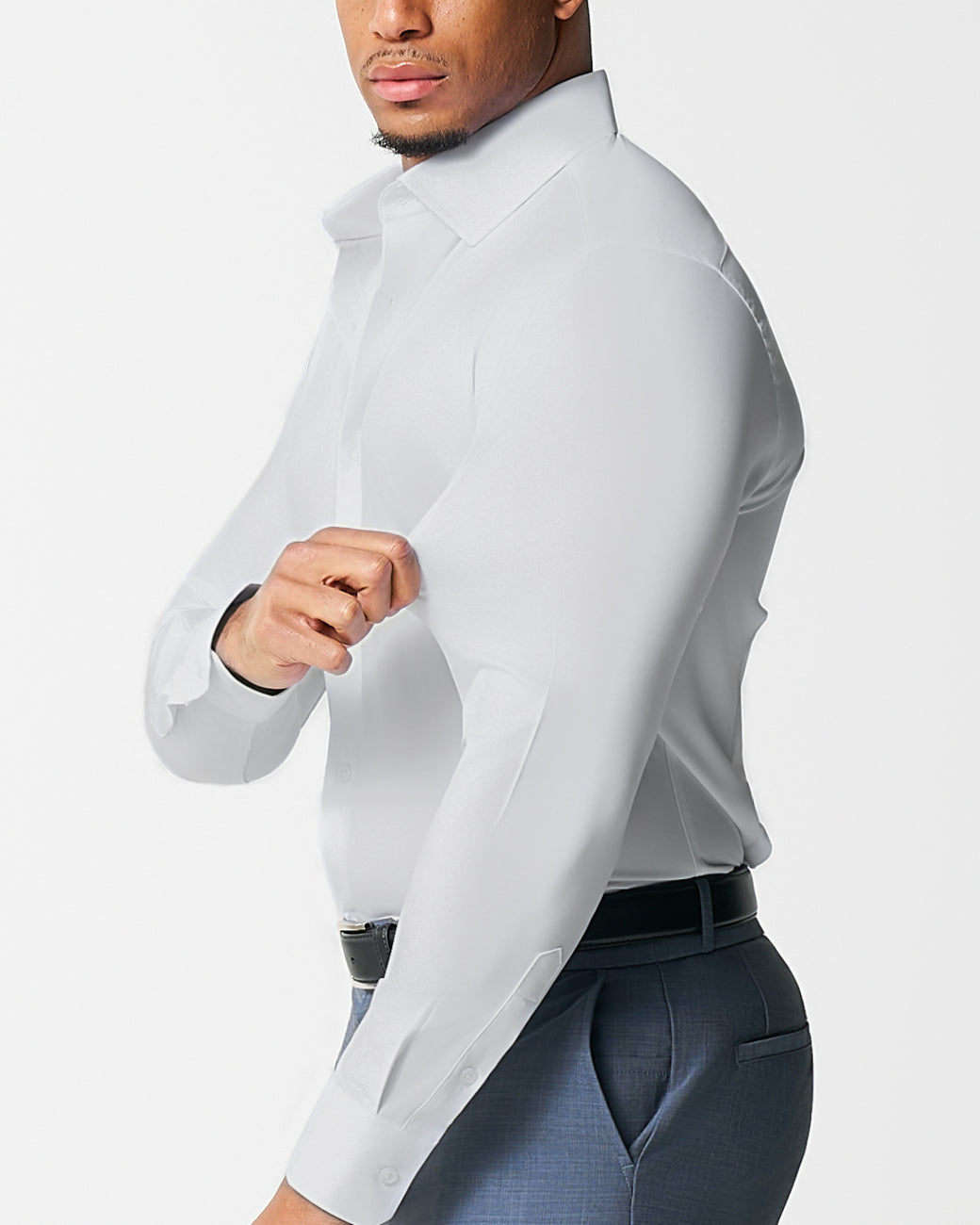 "The Stafford" Solid White Weave | State & Liberty Dress Shirts
