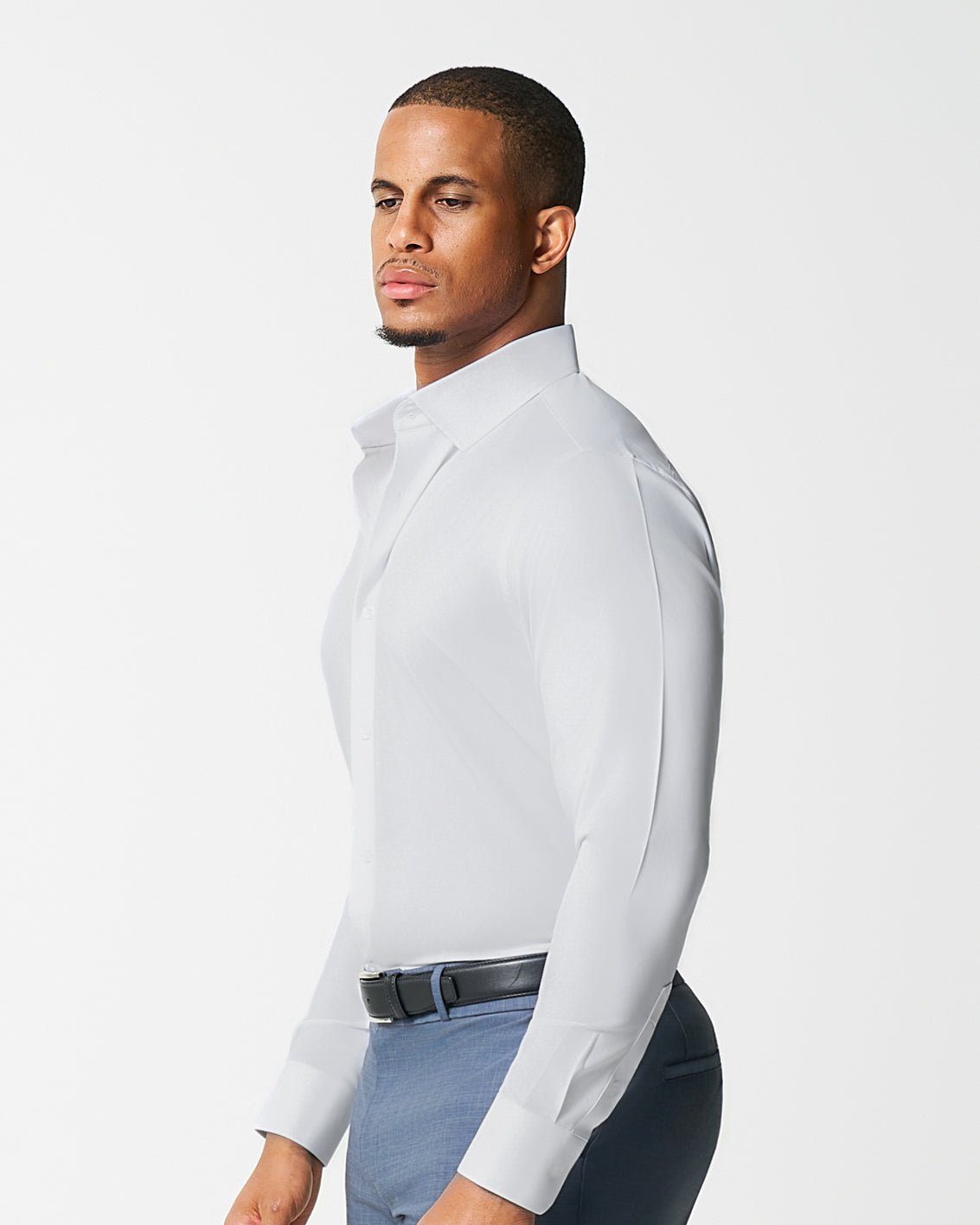 "The Stafford" Solid White Weave | State & Liberty Dress Shirts