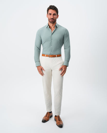 "The Westfield" Solid Sage Green | State & Liberty Dress Shirts
