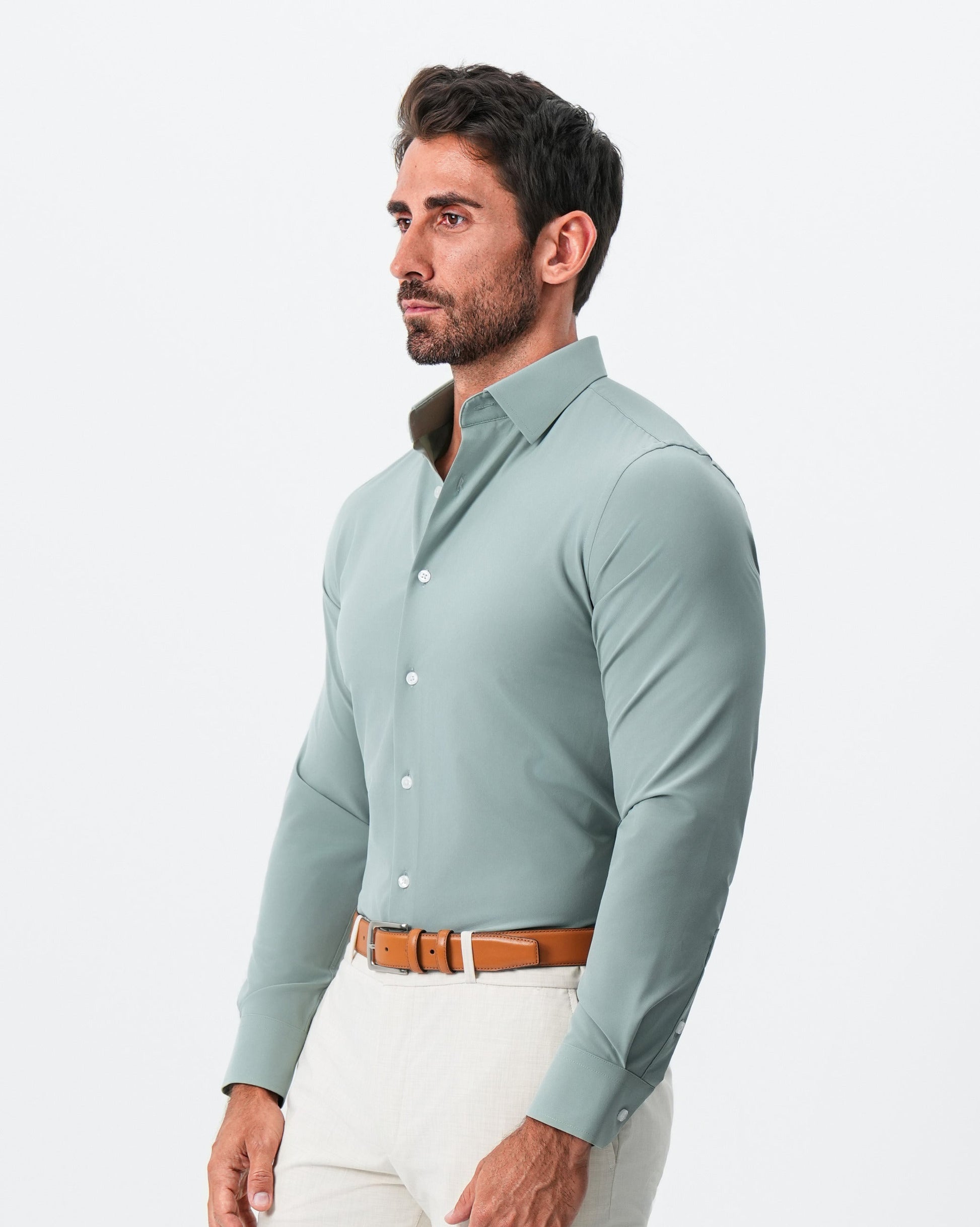 "The Westfield" Solid Sage Green | State & Liberty Dress Shirts
