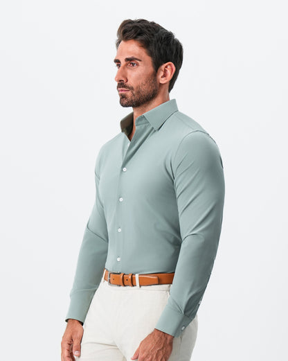 "The Westfield" Solid Sage Green | State & Liberty Dress Shirts