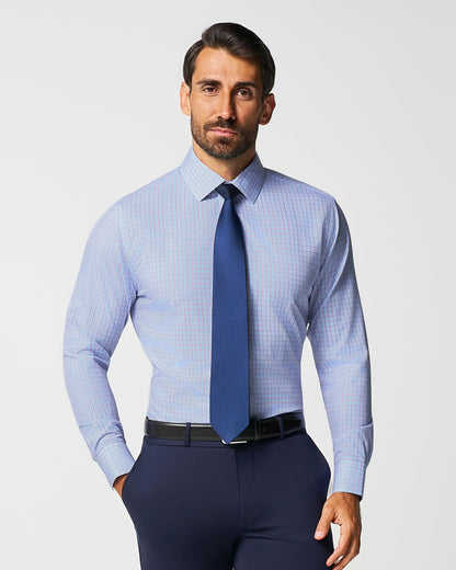 "The Weston" Light Blue, Pink & Black Plaid | State & Liberty Dress Shirts