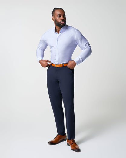 "The Xavier" Lavender with White Windowpane | State & Liberty Dress Shirts